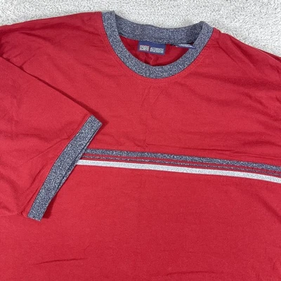 Camiseta De Colección Faded Glory Para Hombre 3XL Rojo Rayas Timbre Y2K Grunge Años 90 Patín Foto 1 de 4