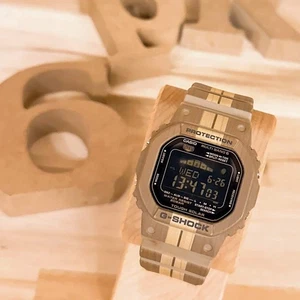 Orologio Casio G-Shock GWX-5600WB Radio Solare Grana Legno Fuori Produzione - Foto 1 di 11