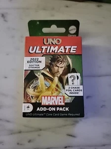 UNO ULTIMATE MARVEL Add-On Pack Doctor Strange (2022 Edition) 2 Chase Foil Cards - Picture 1 of 2