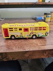 Yonezawa Kindergarten Bus Diapet Miniature Toy Car Made In Japan - Picture 1 of 7
