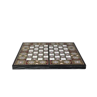 Wooden Mother of Pearl Design Backgammon Set 20 Inch - Image 1 of 4