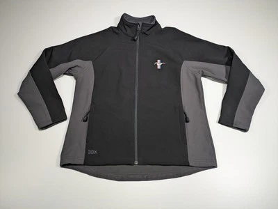 Dri Duck DDX Mens L Ford Mustang Full Zip Jacket Black Gray Zip Pockets Car Work - Image 1 of 4