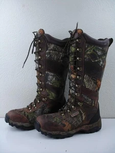 Men's 9 M Cabela's Treadfast 2.0 Gore-Tex Dry Side Zip Snake Boots Hunting Camo - Picture 1 of 15