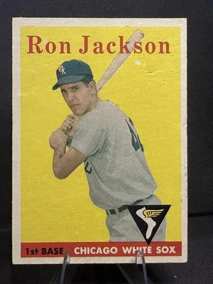 Tarjeta de béisbol 1958 Topps - Ron Jackson #26 Chicago White Sox vintage Foto 1 de 2