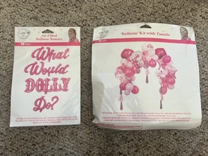 Dolly Parton Balloon Birthday Party Arch Kit with Tassels + What Would Dolly Do? - Picture 1 of 7