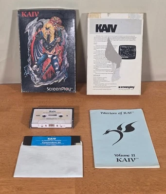 Kaiv Screenplay Atari 400 800 Commodore 64 Big  Box Game Complete CIB 5.25 Disk - Image 1 of 4