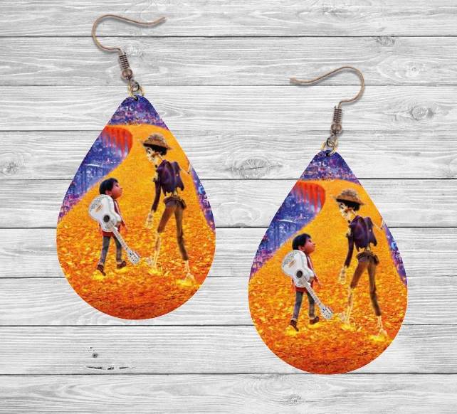 Pendientes Coco con ganchos hipoalergénicos - Imagen 1 de 1