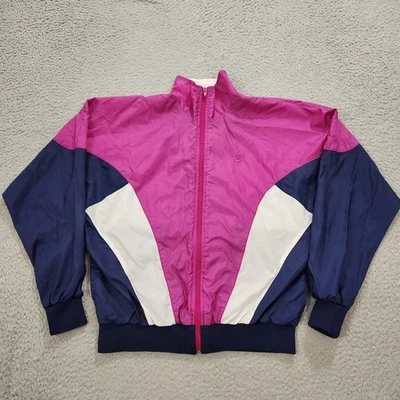 Chaqueta cortavientos retro vintage Nike para mujer pequeña púrpura azul bloques de color años 90 Foto 1 de 4