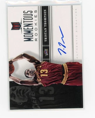 Cleveland Cavaliers Tristan Thompson Momentous Rookies Auto Card Panini 2013 NBA - Image 1 of 2