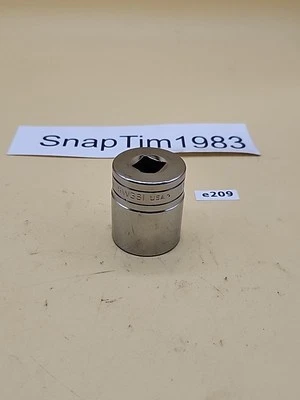 Snap-On Tools Socket  SW361 , 1-1/8", 1/2" drive, 12-pt, Shallow, Flank Dr USA  - Image 1 of 4