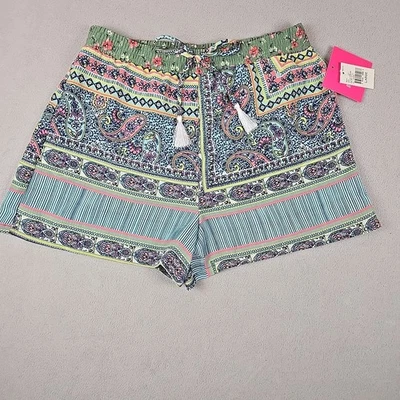 Женские тканые шорты Amy Byer размер Large разноцветные - Изображение 1 из 4