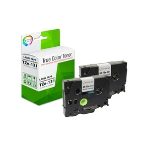 Repuesto de cinta de etiqueta compatible TCT Premium para Brother TZe-131 - Paquete de 2 - Imagen 1 de 2