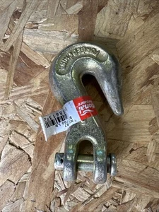 National Hardware Clevis Grab Hook Forged Steel Yellow Chromate 5/16" N282-087  - Picture 1 of 5