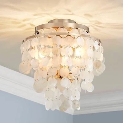 CL008G Shell Ceiling Light, Perfect for Living Room, Bedroom, Dining Room, D13 X - Image 1 of 4