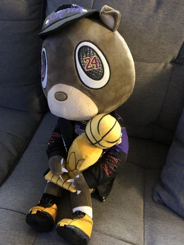 Kobe Bryant Lakers Hall Of Fame Jersey 23" Plush Bear Kanye Gredee Arts Sold Out Cover