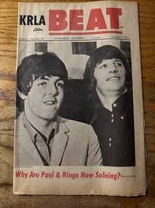 ROCK 'N' ROLL NEWS: KRLA Beat Vol 1 Nummer 30 9. Oktober 1965 Paul Ringo Beatles - Bild 1 von 4