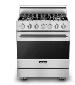 Viking 30 Inch Freestanding Dual Fuel Range 5 Sealed Burners NEW RVDR33025BSS - Picture 1 of 6