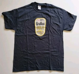 Grafton Gold Thunder Road Brewery beer can draught T Shirt Large - Picture 1 of 6