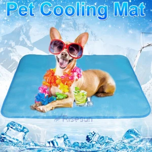 Pet Cooling Mat Cool Pad Cushion Dog Cat Puppy Blanket For Summer Sleeping Bed - Picture 1 of 30