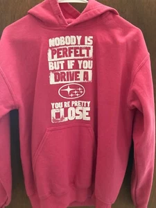 Rosa Subaru Kapuzen-Sweatshirt, cooler Hoody Damen kleiner schneller Versand!!! - Bild 1 von 6