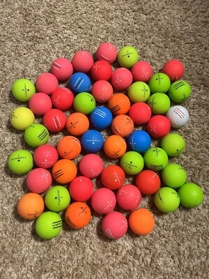 50 Mint Asst Color Maxfli Matte Finish Golf Balls - Image 1 of 3
