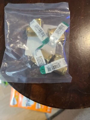 JMF COMPANY 4338505 Yellow Brass 90-Degree Elbow 1/4 x 1/4 FIP Dia. in. (Pack of 4)