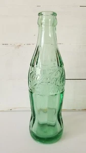 Wisconsin Green Coca Cola 6oz Coke Bottle Souvenir Embossed La Crosse - Picture 1 of 8