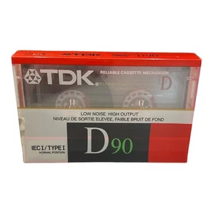 SINGLE TDK D90 Standard Audio Cassette IECI / Type I High Output NORMAL POSITION - Picture 1 of 6