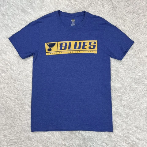 NHL St. Louis Blues Shirt Graphic Short-Sleeve Tee Shirt Unisex Size Small EUC Cover