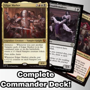 MTG Commander Vampire Deck EDH Deck Edgar Markov 100 Magic Cards Custom Deck - Picture 1 of 9
