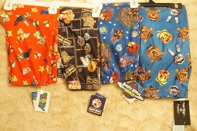  Mario/Angry Bird or Five Night at Freddy's Boy's Lounge Pajama Bottoms BNWT - Image 1 of 4
