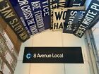 Ny Nyc Subway Roll Sign C Line 8 Avenue Local Hells Kitchen Meat Packing Chelsea