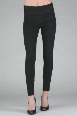 Pantalones ajustados ROBERT RODRIGUEZ negros elásticos con cremallera 4 Foto 1 de 4