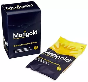 Marigold Extra Life Kitchen Gloves Washing Up Cleaning Rubber Glove Medium 6Pcs - Picture 1 of 1