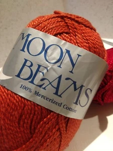 Moon Beams  100% Mercerized Cotton Yarn (Lot of 4-50g Skeins of assorted colors) - Picture 1 of 7