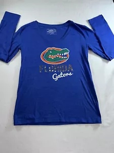 Florida Gators women's blue long sleeve vneck shirt size XXL - Picture 1 of 5
