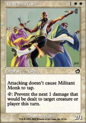 Militant Monk - Foil ~ Moderately Played Torment MTG Magic UltimateMTG White Car - Image 1 of 1
