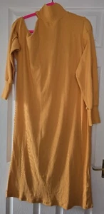 Boohoo Long Sleeve Roll Neck Midi Oversized Dress Size Uk 10 - Picture 1 of 6