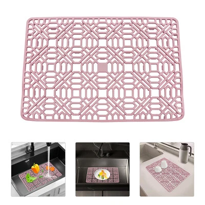 SPÜLBECKENMATTE Silikon 40cm*27cm Spülmatte Spülbecken Einlage Matte Rosa DHL - Bild 1 von 4