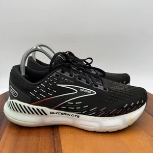 Brooks Glycerin GTS 20 Shoes Womens 9 Black Red Opal Road Jogging Gym Support - Picture 1 of 10