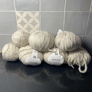 Rico Fashion Highland Chunky Knitting Wall 338 G Beige Used - Picture 1 of 9