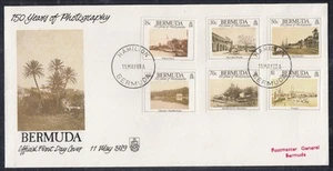 Bermuda Scott 601-4 FDC - 150 Years of Photography - Picture 1 of 1