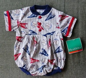 NWT Healthtex One Piece 6-9 Months Baseball Outfit - Picture 1 of 4