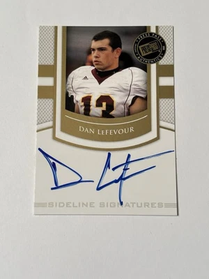 DAN LEFEVOUR PRESS PASS SIDELINE AUTOGRAPH RC CENTRAL MICHIGAN CHIPPEWAS BEARS - Image 1 of 2
