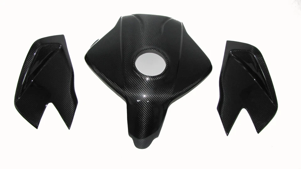 MH Carbon Tankhaube 3 Teilig Passend für MV Agusta 800 Dragster Brutale RR771369 - Bild 1 von 4