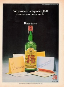 J&B Scotch Whisky Flasche 1978 Vintage Print Ad - Bild 1 von 1