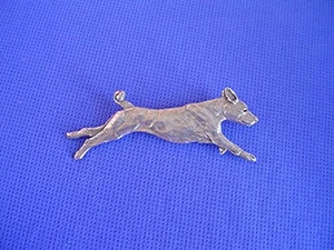 Pin Basenji CORRER Peltre #40E Correr Perro Joyería por Cindy A. Conter - Imagen 1 de 1