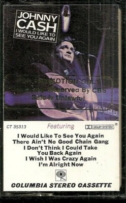 JOHNNY CASH "I Would Like To See You Again" with Waylon Jennings *like new* tape - Image 1 of 4