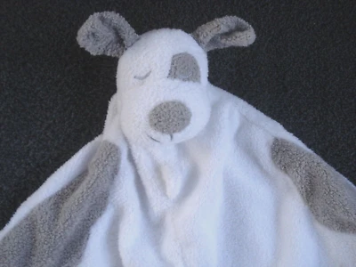 Manta de seguridad Angel Dear blanca gris cachorro perro Foto 1 de 4