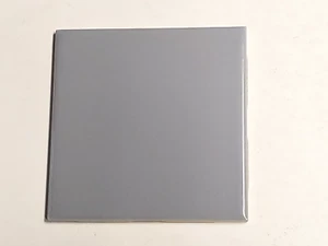 Vtg 1 pc. Wenczel Ceramic Tile - Medium Gray Glossy - 4 5/16" Sq. NEW NOS - Picture 1 of 3